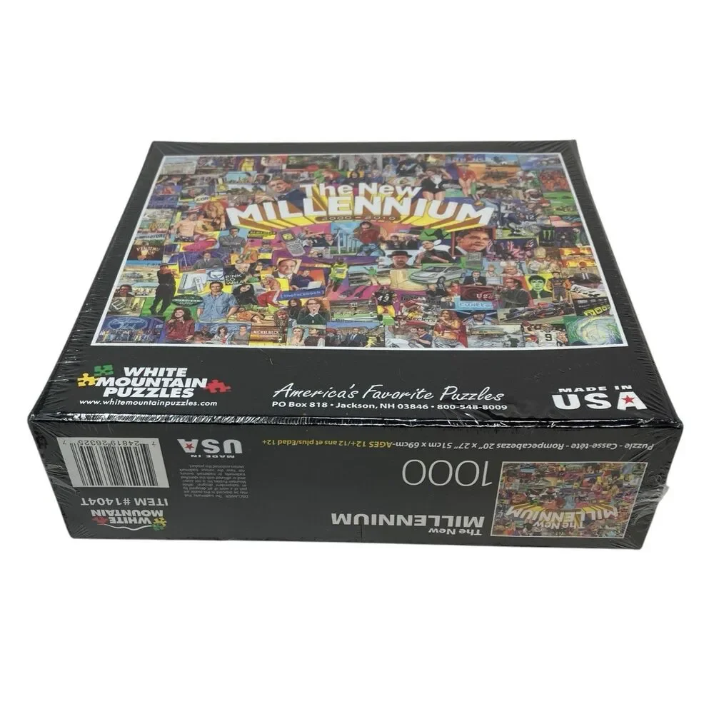 White Mountain Puzzle The New Millennium 1000 Piece 2000-2010 Made in USA New